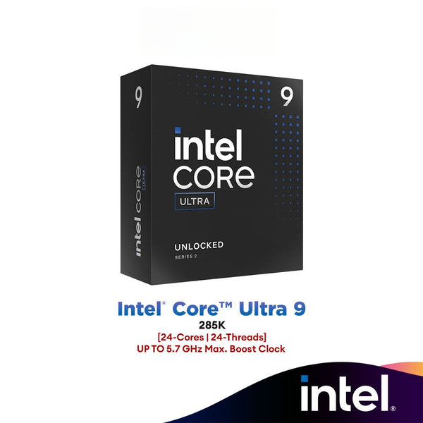 Intel® Core™ Ultra 9 285K (24-Core/24-Threads) Intel Processor | Intel Ultra Series 2 (LGA1851)
