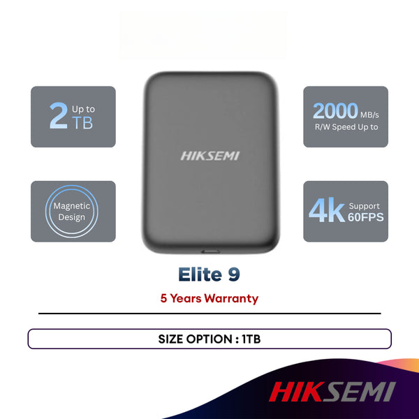Hiksemi Elite 9 Type-C Portable SSD with Magnetic Ring (1TB)
