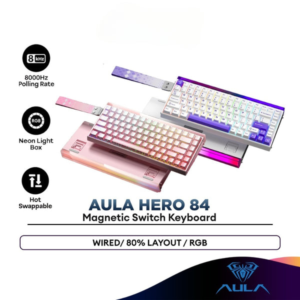 AULA HERO84HE Wired USB Gaming RGB Mechanical Magnetic Switch Keyboard