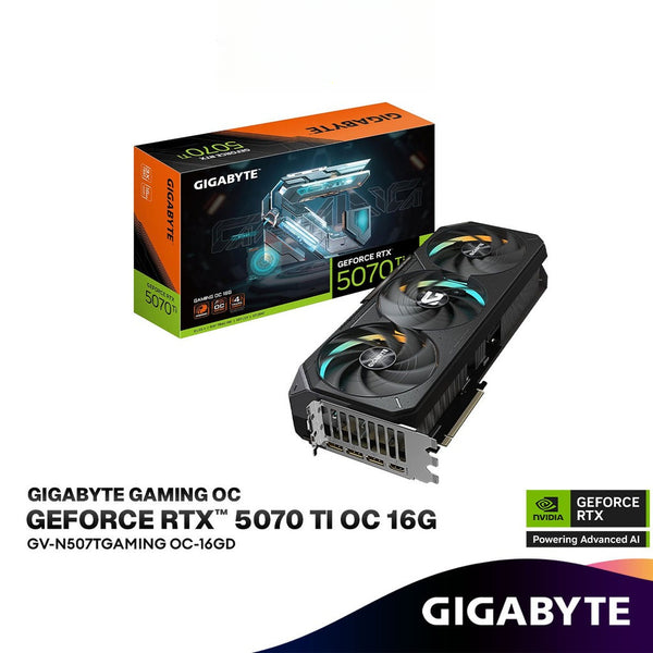 GIGABYTE GeForce RTX 5070 Ti GAMING OC 16GB GDDR7 Graphics Card | GV-N507TGAMING OC-16GD