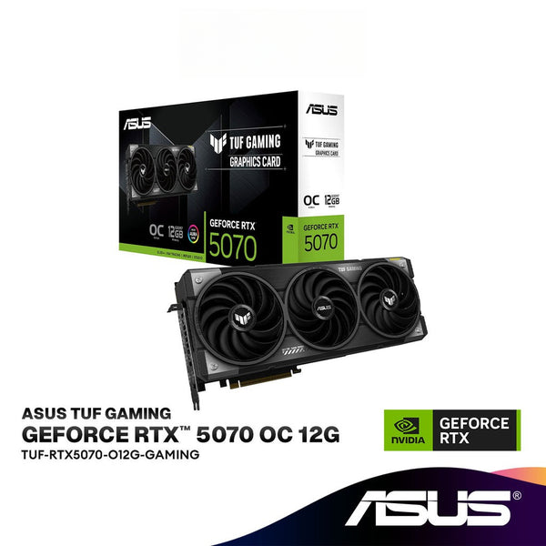 ASUS TUF Gaming GeForce RTX 5070 OC 12GB GDDR7 OC Graphics Card | TUF-RTX5070-O12G-GAMING