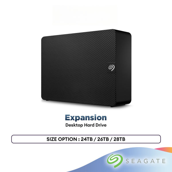 Seagate Expansion Desktop Hard Drive USB 3.0 HDD (24TB / 26TB / 28TB)