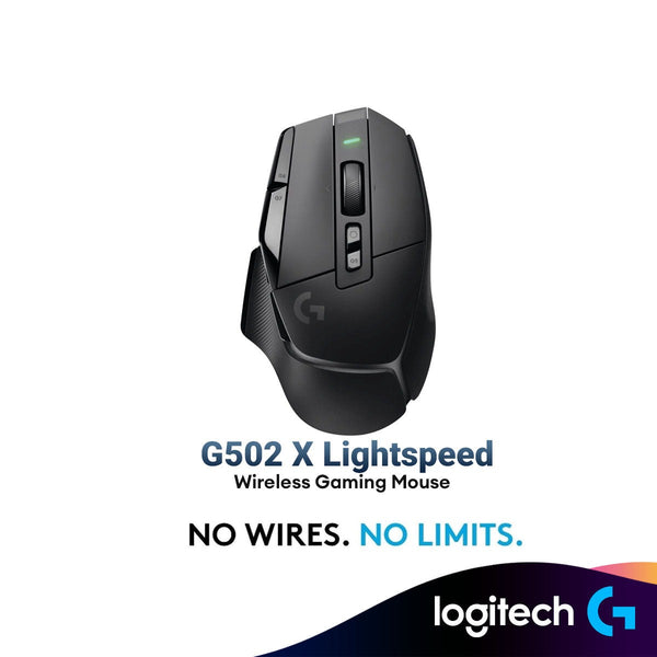 Logitech G502 X Lightspeed Wireless Gaming Mouse Optical Mouse With Lightforce Hybrid Optical-Mechanical Switches