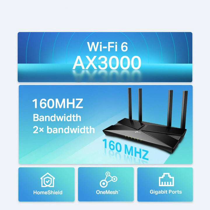 Wireless Ofdma TP-Link Archer AX53 WiFi 6 Dual Band Gigabit AX3000 High Power Wireles ...