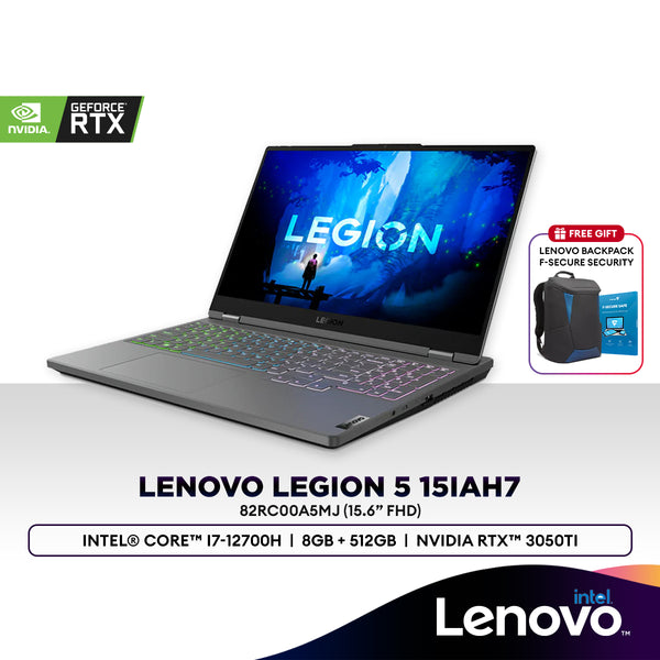 Lenovo Legion 5 15IAH7 15.6" FHD Gaming Laptop (Intel® Core™ i7-12700H | 8GB | 512GB SSD | RTX™ 3050TI) 82RC00A5MJ