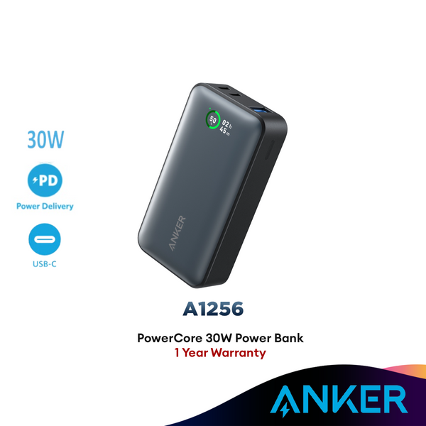 Anker 533 A1256 (PowerCore 30W) / 347 A1377 (PowerCore 40K) Power Bank