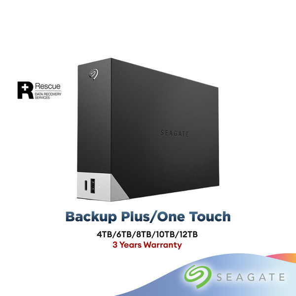 Seagate One Touch Desktop Hub USB 3.0 External Hard Disk Drive HDD (4TB/6TB/8TB/10TB)