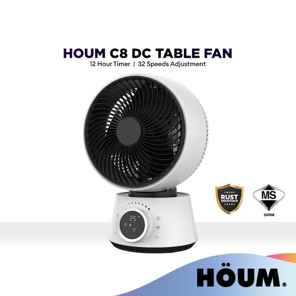 HOUM C8 DC Air 360 Circulator Fan | DC Motor | 32 Speed | Low Energy Consumption | Strong Wind