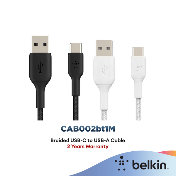 Belkin BOOST CHARGE Braided USB-C to USB-A Cable