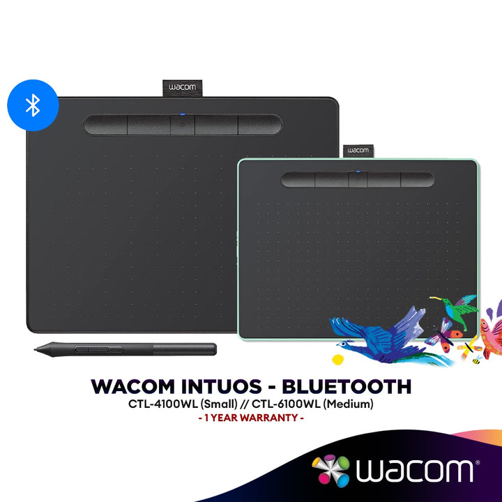 Wacom Intuos Small Medium Bluetooth Wireless Tablet (CTL-6100WL