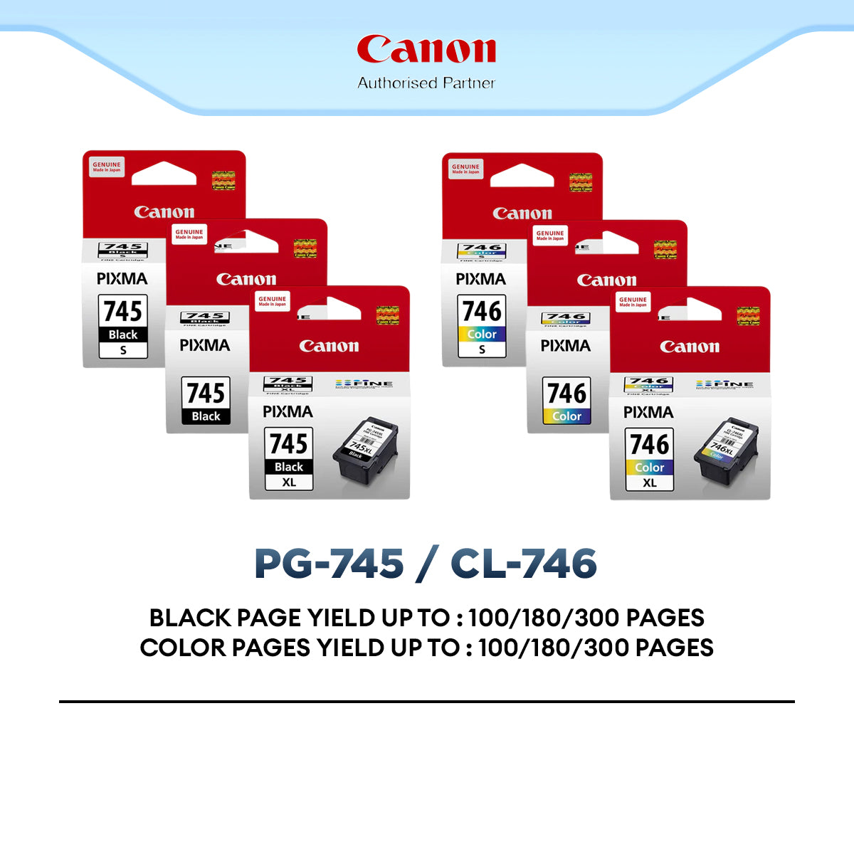 Canon PG-745S / PG-745 / PG-745XL (Black) | CL-746S / CL-746 / CL-746X ...