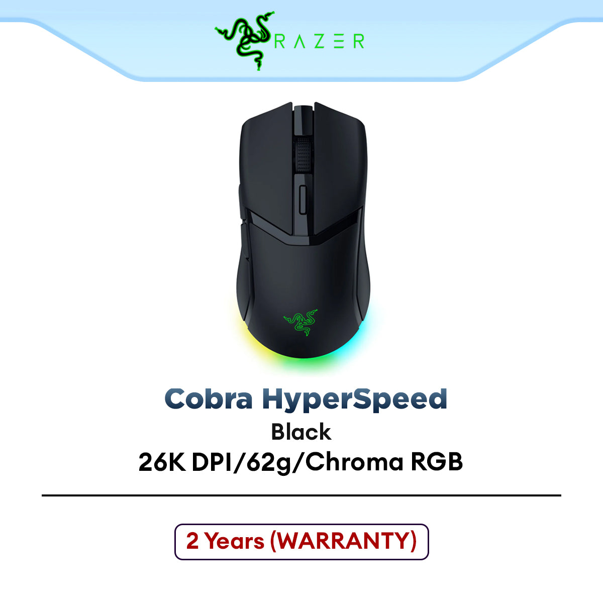 Razer Cobra HyperSpeed Wireless Gaming Mouse with Razer™ Focus X 26K O ...