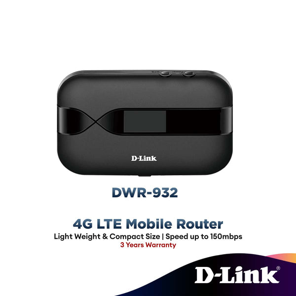 D-Link DWR-932 Wireless Hotspot 4G LTE Mobile Router Pocket Portable Modem with Battery
