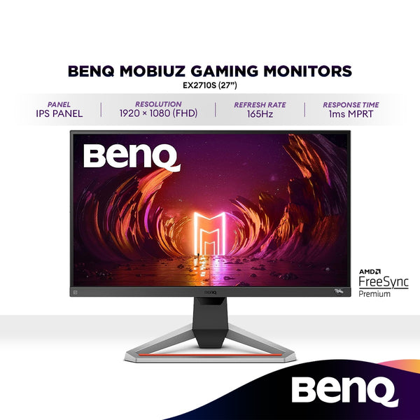 BenQ EX2710S MOBIUZ 27" FHD IPS Gaming Monitors | 165Hz | AMD FreeSync Premium | 1ms | 1080p