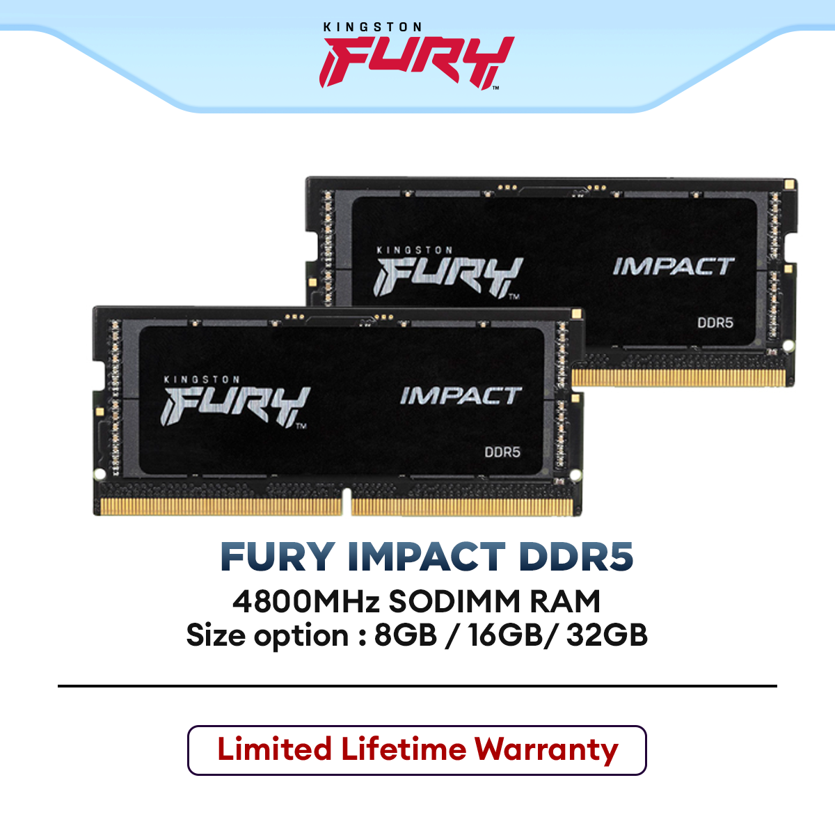 Kingston FURY Impact DDR5 4800MHz / 5600MHz SODIMM RAM Laptop / Notebo ...