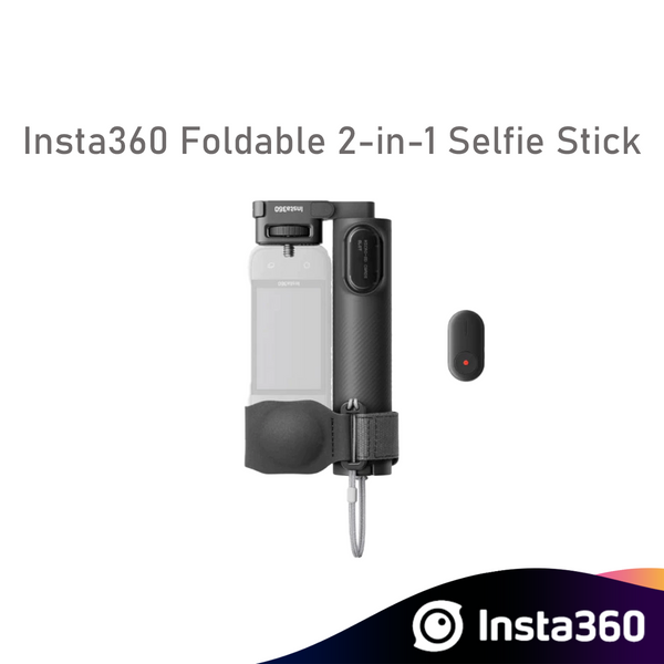 Insta360 Foldable 2-in-1 Selfie Stick (1/4" Mount) Remote Kit