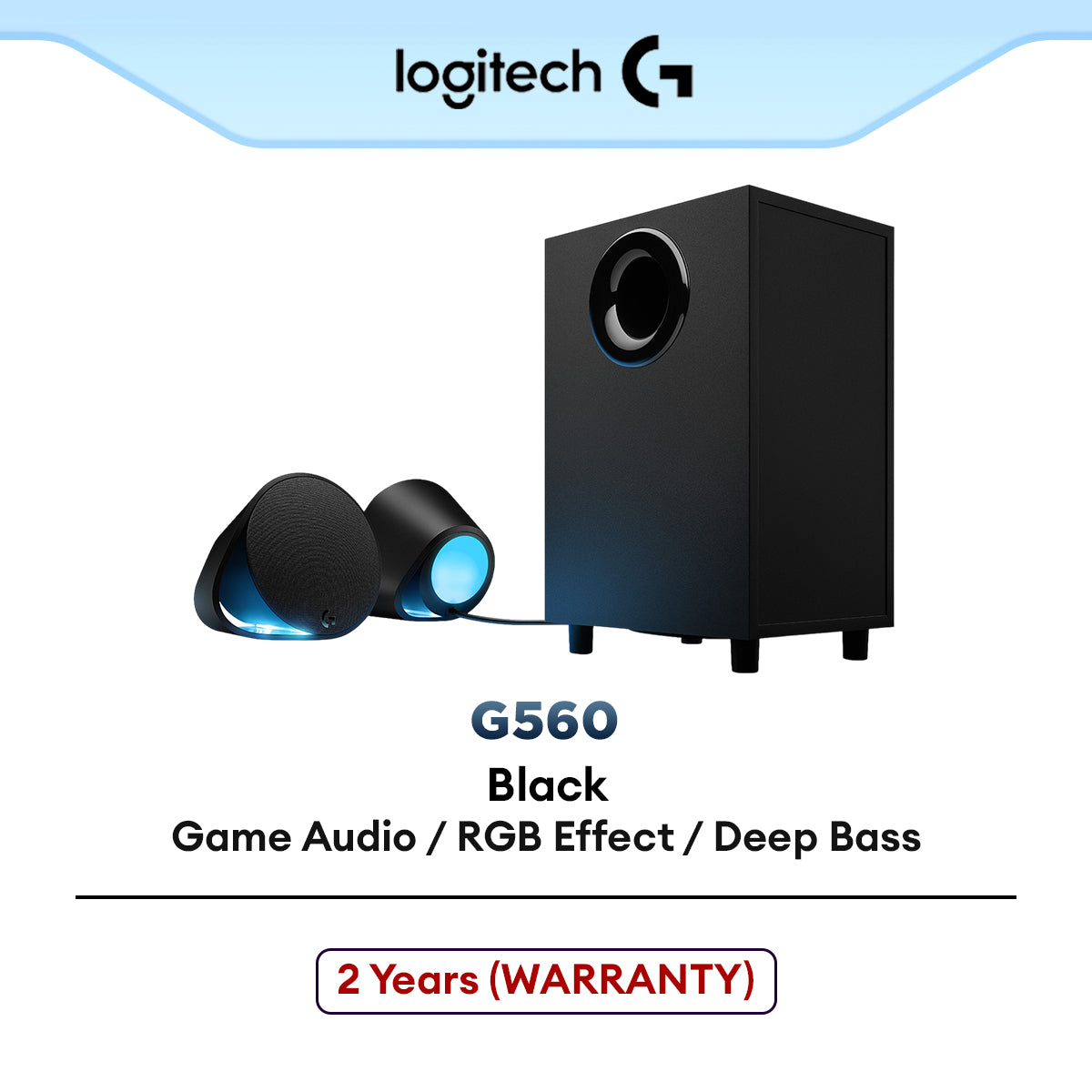 Logitech G560 LIGHTSYNC PC Gaming Speaker | 2.1 Speaker System