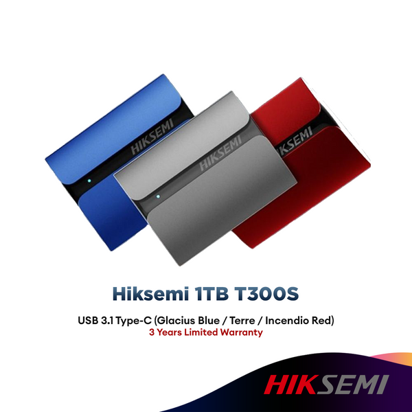 HIKSEMI 1TB T300S Portable USB3.1 Type-C External SSD