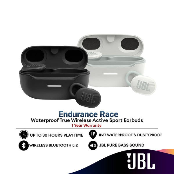 JBL Endurance Race Waterproof True Wireless Active Sport Earbuds