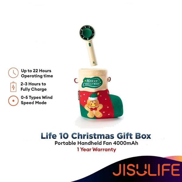 [2025 Christmas Edition] JisuLife Portable Handheld Fan Life10 (4000mAh) 1 Year Warranty