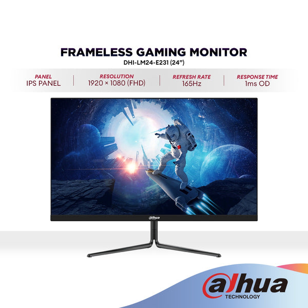DAHUA LM24-E231 24" FHD IPS Gaming Monitor | 165Hz | Adaptive Sync | 100% sRGB | Frameless
