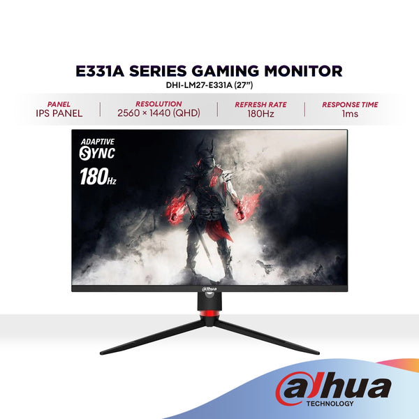DAHUA LM27-E331A 27’’ QHD IPS Gaming Monitor | 180Hz | Adaptive Sync | 1440p