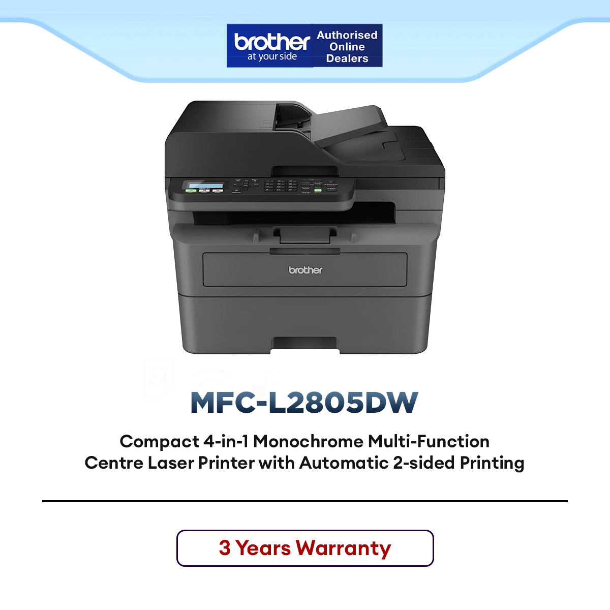 Brother Stack Copies Brother MFC-L2805DW All-in-One Mono Laser Printer Print Scan Copy Fax ...
