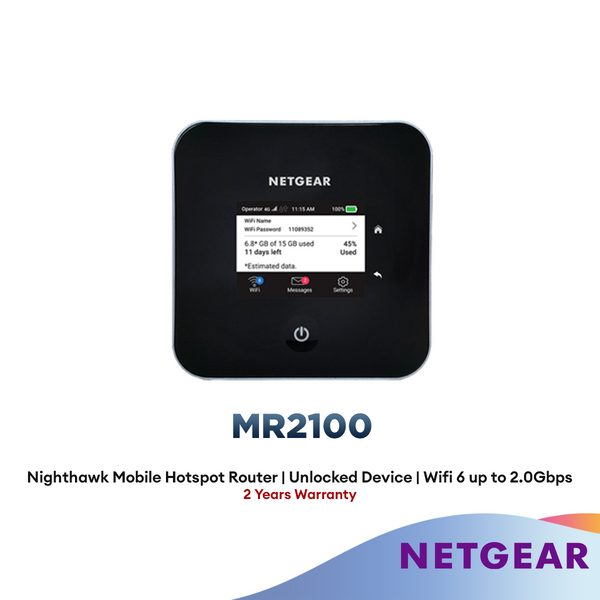 Netgear 4G LTE Advanced Mobile Router MR2100 Nighthawk M2 Mobile Router