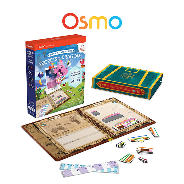 Osmo Math Wizard and the Secrets of the Dragons for iPad & Fire Tablet-Ages 6-8/Grades 1-2-Measurement & Estimating-Curriculum-Inspired-STEM Toy