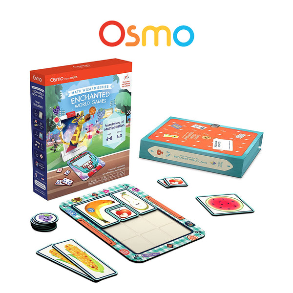 Osmo Math Wizard and the Enchanted World Games iPad & Fire Tablet-Ages 6-8/Grades 1-2-Foundations of Multiplication-Curriculum-Inspired-STEM Toy