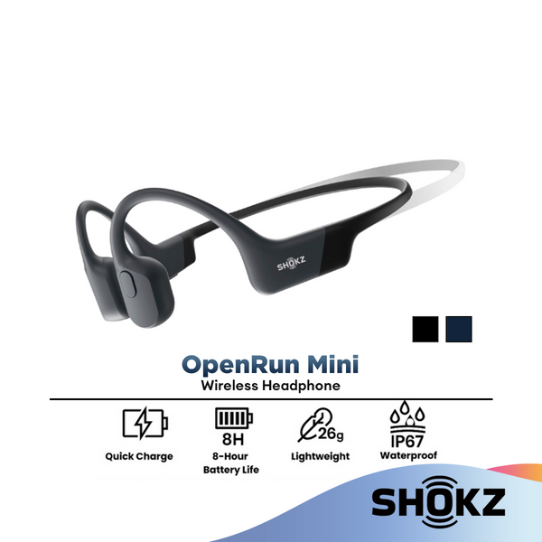 SHOKZ OpenRun Mini Open-Ear Wireless Bone Conduction Headphones