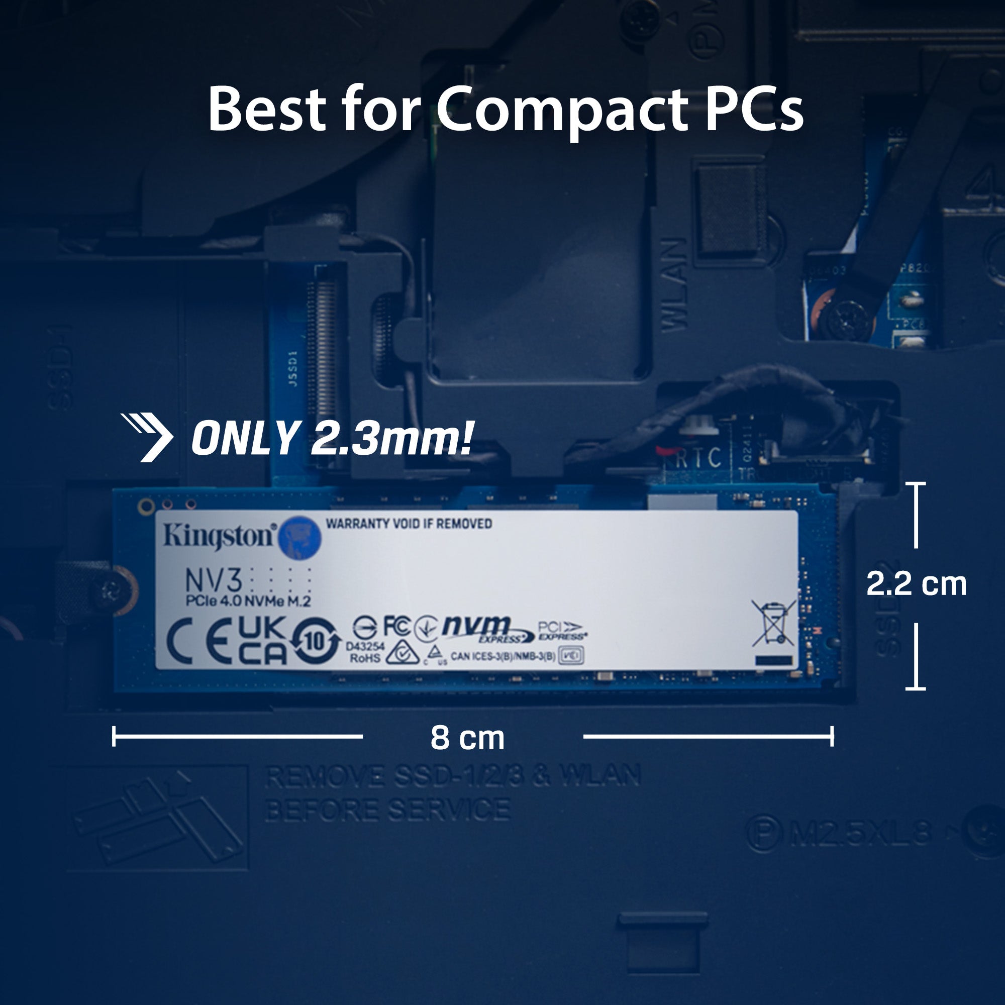 Kingston M.2 NV3 NVMe PCIe Gen 4x4 M.2 2280 / 2230 SSD Solid State Dri ...