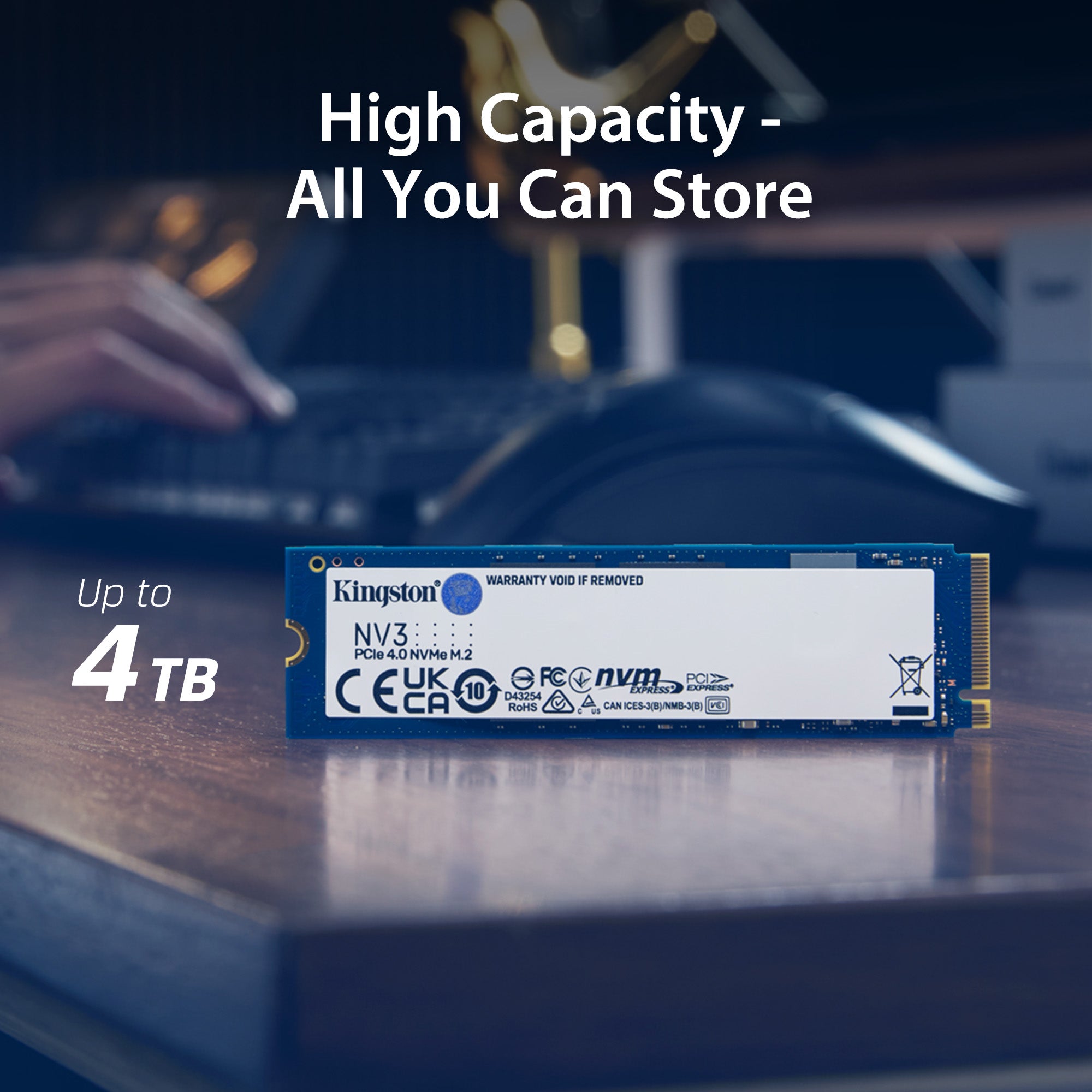 Kingston M.2 NV3 NVMe PCIe Gen 4x4 M.2 2280 / 2230 SSD Solid State Dri ...
