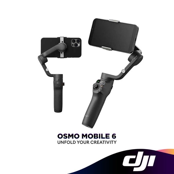 DJI Osmo Mobile 6 Gimbal Stabilizer for Smartphones, 3-Axis Phone Gimbal, Built-In Extension Rod