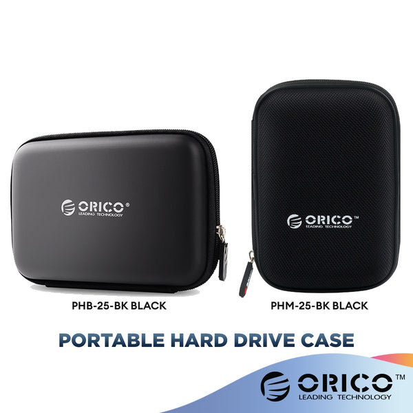ORICO 2.5 inch External Hard Drive Protection Bag (PHB‐25-BK) / (PHM‐25-BK) - Black