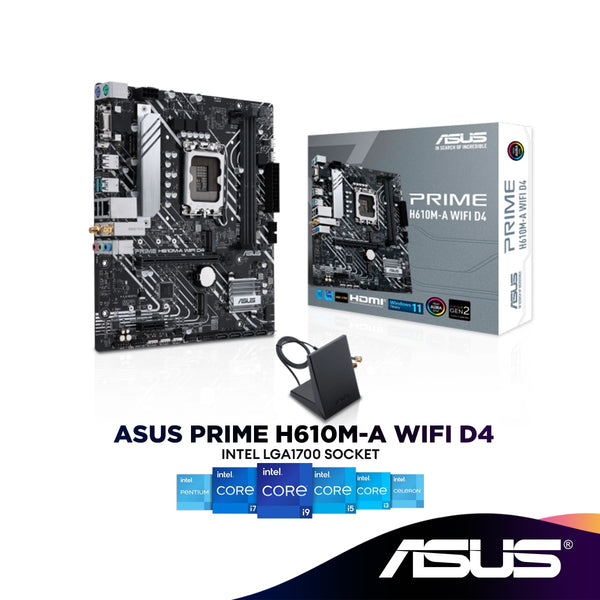 Asus Prime H610M-A WIFI D4 Micro ATX (mATX) Intel LGA1700 Motherboard