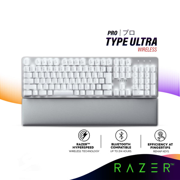 Razer Pro Type Ultra Wireless Mechanical Keyboard with Japanese Layout, Ergonomic Design, Linear Tastatur-Switches