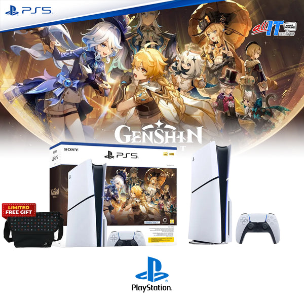SONY PlayStation 5 Slim (PS5 SLIM) Disc | Genshin Impact Gift Bundle Limited Edition