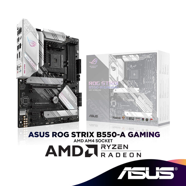 Asus ROG STRIX B550-A Gaming AMD AM4 Socket ATX Motherboard | AMD White Motherboard