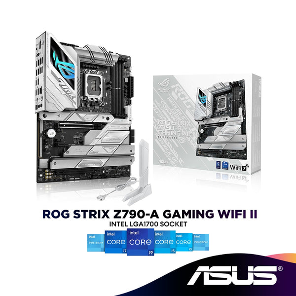 ASUS ROG Strix Z790-A Gaming WiFi II ATX (WiFi 7 , PCIe® 5.0 Ready) Intel Motherboard | Intel LGA1700 Socket