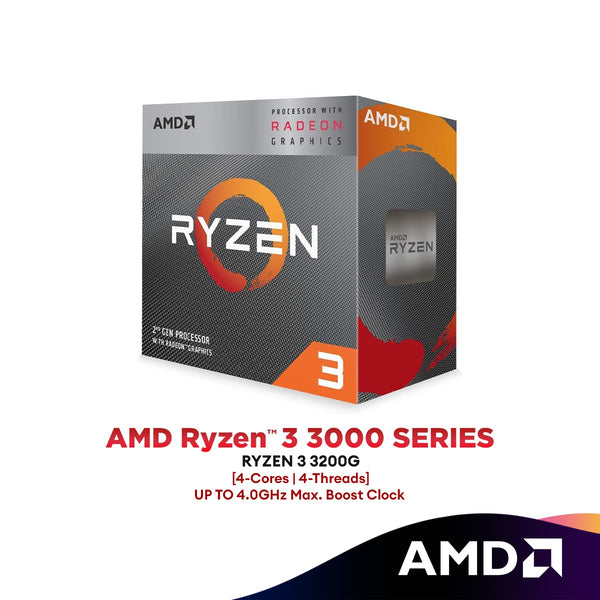 AMD Ryzen 3 3200G AM4 Processor (4-Cores/4Threads) | AMD Ryzen 3 3000 Series