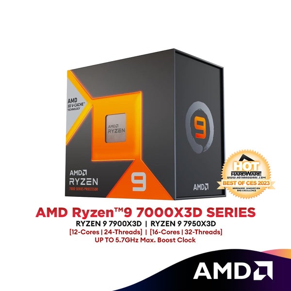 AMD Ryzen 9 7900X3D / 7950X3D AM5 Processor (6-Cores/12-Threads) | AMD Ryzen™9 7000X3D SERIES