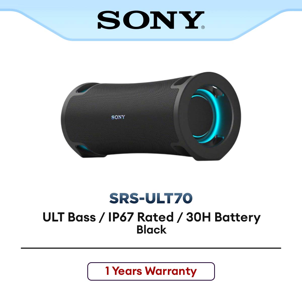 SONY SRS-ULT70 | ULT POWER SOUND series | ULT FIELD 7 Wireless Portabl ...