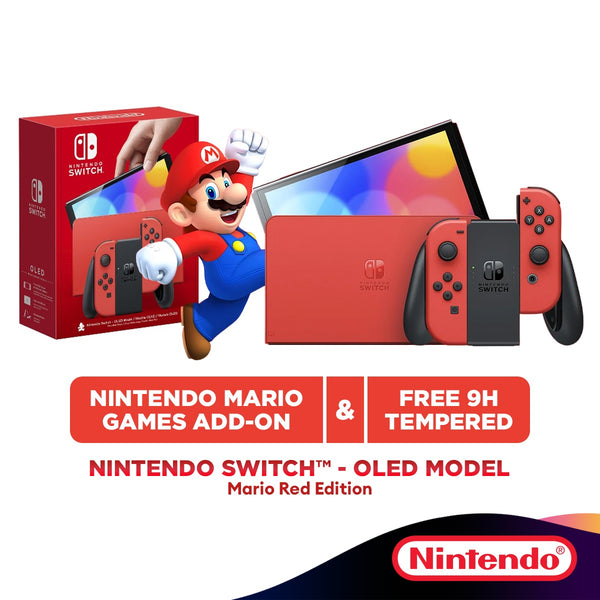 Nintendo Switch OLED Mario Red Edition / White / Neon Red Blue Console [1 Year Nintendo Official Warranty]