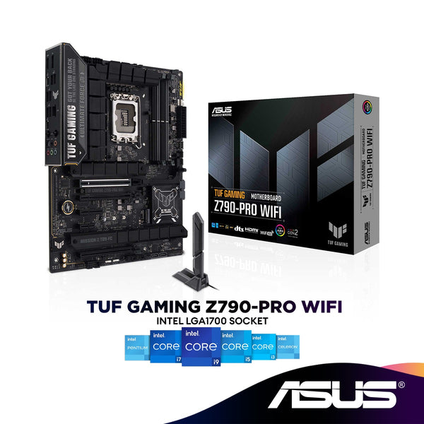 ASUS TUF GAMING Z790-PRO WIFI ATX (WIFI 6E , PCIe® 5.0 Ready) Intel Motherboard | Intel LGA1700 Socket
