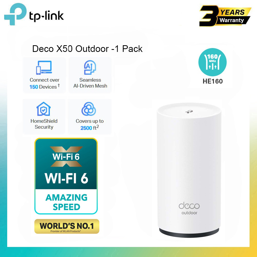 TP-Link Deco X50 AX3000 Whole Home Mesh Wi-Fi System AP Mode or Router ...