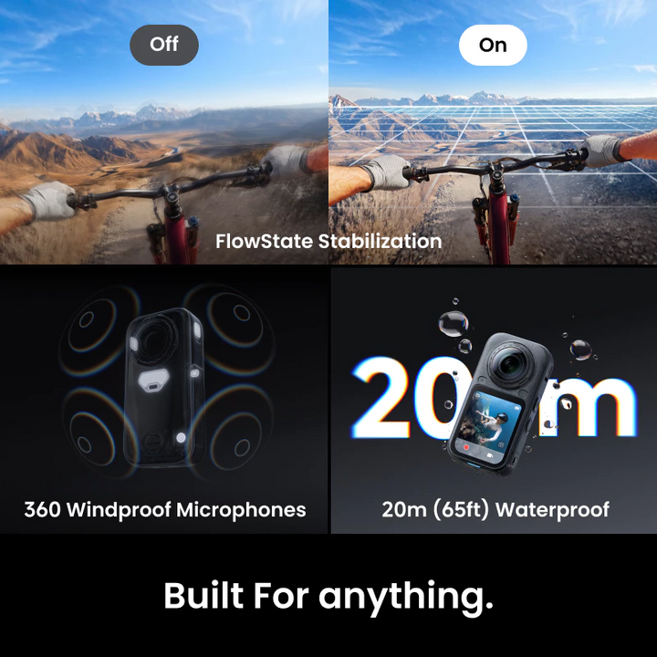 Insta360 X6 360° Action Camera with 8K 360 Video, 1/1.1-inch Dual Sens ...