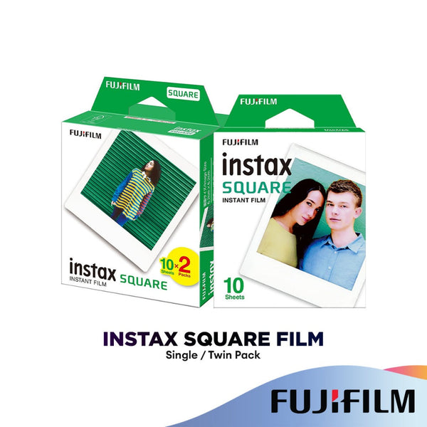 Fujifilm Film Instax Square Photo Paper 10's Single/Twin Pack | Suitable For Fujifilm SQ Camera