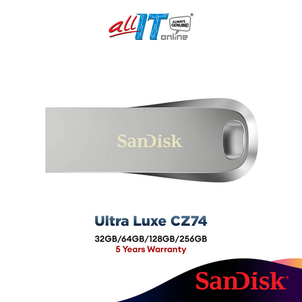 SanDisk Ultra Luxe CZ74 400MB/s USB 3.2 Gen 1 Flash Drive USB Flash Drive  (256GB / 128GB / 64GB / 32GB) Pendrive