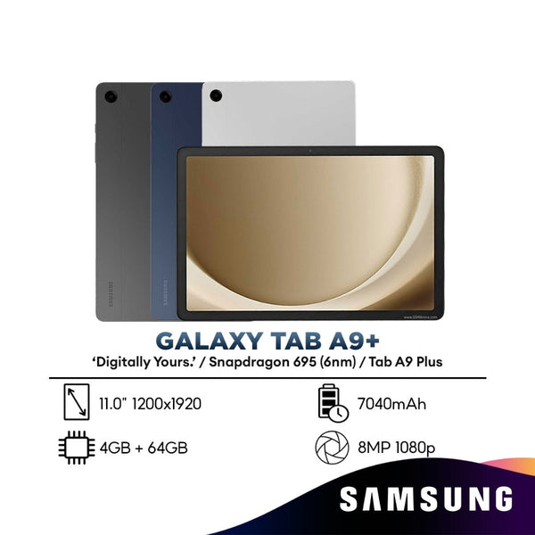 Samsung Galaxy Tab A9+ Plus | Tab A9 4GB RAM 64GB ROM 11" Display 90Hz WiFi Tablet